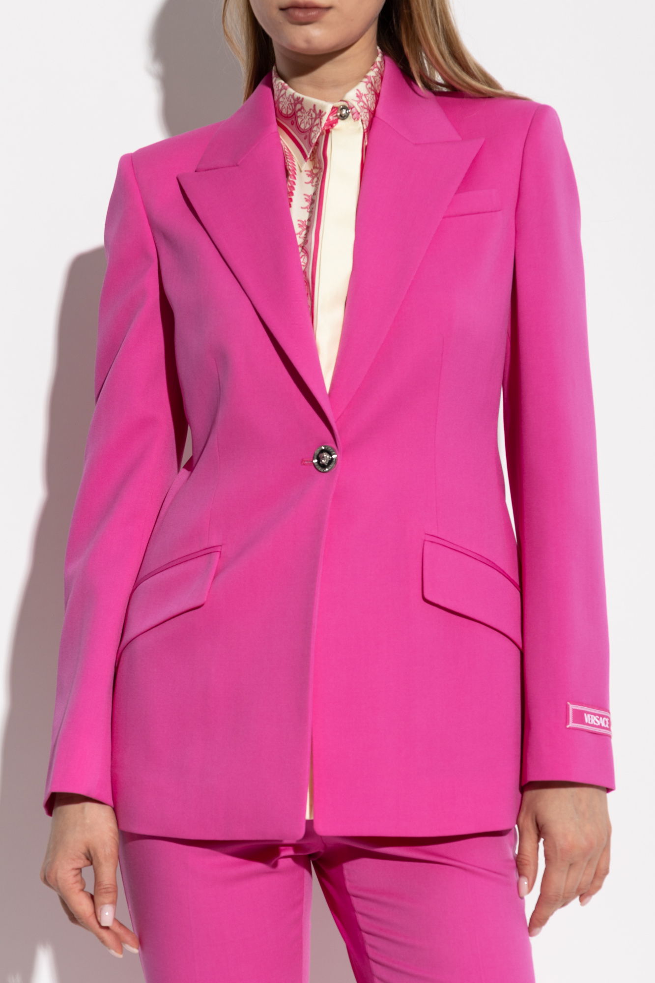 ジャケット VERSACE Women Outer 1009095 1A08198 1PN50 PINK Versace Jacket - Light Pink - Women | 10090951A081981PN50